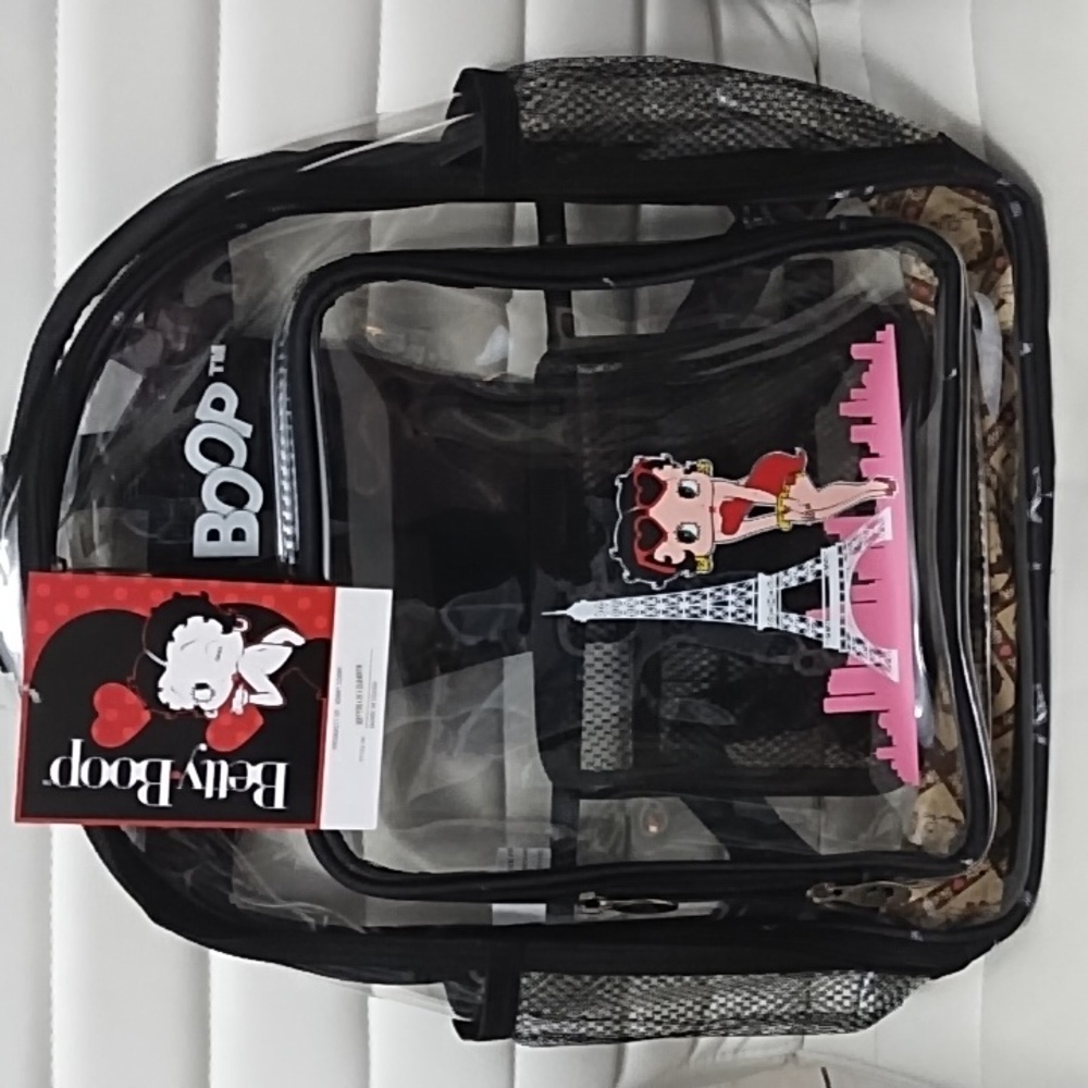 Betty Boop Large Clear Backpack